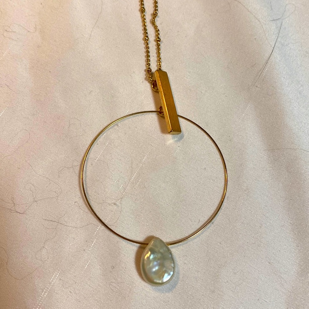 Anthropologie mother of Pearl necklace